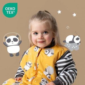 Sac de dormit cu maneca lunga detasabila Panda 90 cm 1.0 Tog imagine