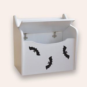 Bancuta pentru copii cu spatiu de depozitare Batman Alb imagine