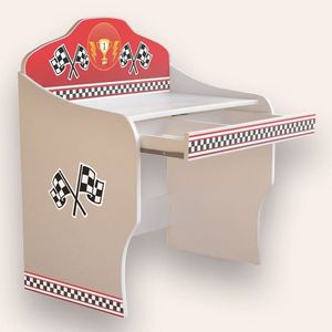 Birou pentru copii CameraMagica Cars Race alb imagine