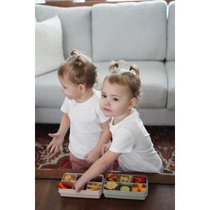 Cutie snack cu 6 compartimente Melii Grey imagine