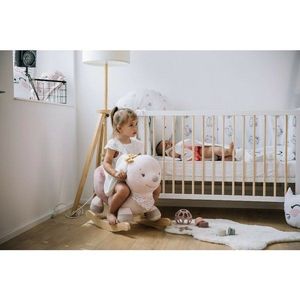 Balansoar pentru copii Free2Play Zoe the Mouse Pink, sa confortabila cu spatar, din lemn, 18 luni+ imagine