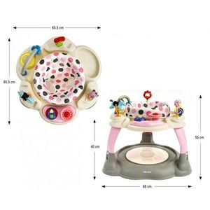 Centru de activitati 360 Milly Mally Twist Pastel Dots cu scaun rotativ si inaltime reglabila imagine
