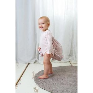 Paturica pentru copii Amy Pasari mint din bambus si rucsacel cadou imagine