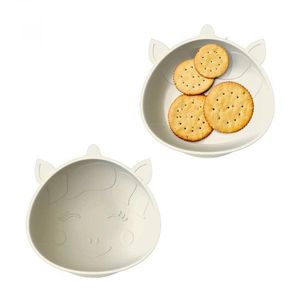 Set 2 castronele cu ventuza Melii Luxe Unicorn din silicon imagine