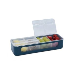 Cutie snack cu 4 compartimente Melii Luxe Blue imagine