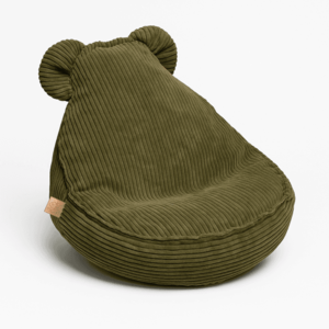 Fotoliu puf pentru copii MeowBaby aesthetic Sako Teddy khaki imagine