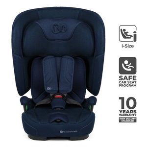Scaun auto pentru copii Kinderkraft Fix2go Navy, 76-150 cm, I-size, pliabil, prindere Top tether, spatar reglabil, SPS imagine