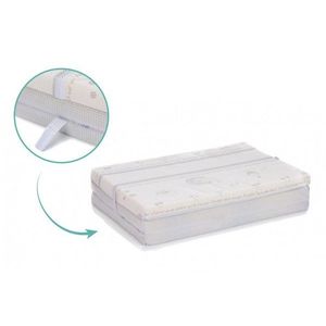 Saltea pliabila pentru copii Fillikid White Blue 120x60x4 cm imagine