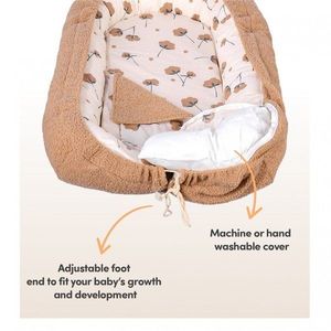 Co-sleeper anti-reflux Teddy Brown SeviBebe imagine