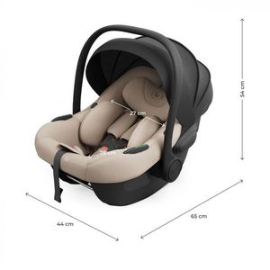 Scoica auto Kinderkraft I-Lite Beige, 40-87 cm, I-size, SPS, tetiera reglabila imagine