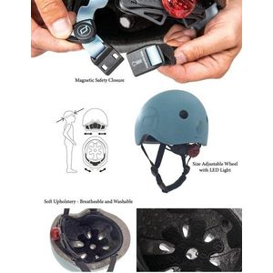Casca de protectie pentru copii Scoot Ride cu finisaj mat si sistem de reglare magnetic M-L imagine