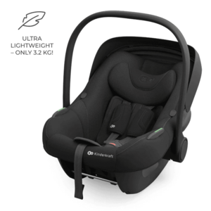 Scoica auto Kinderkraft I-Lite Black, 40-87 cm, I-size, SPS, tetiera reglabila imagine