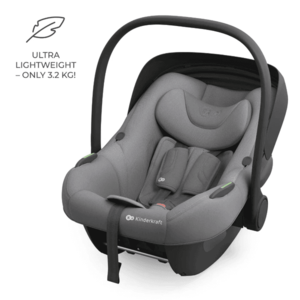 Scoica auto Kinderkraft I-Lite Grey, 40-87 cm, I-size, SPS, tetiera reglabila imagine