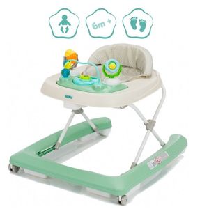 Premergator pentru copii Fillikid Green cu jucarie, opritor de siguranta, reglabil pe incaltime si pliabil imagine