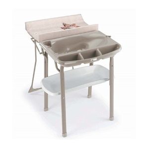 Set masuta de infasat cu saltea si cadita anatomica Cam bej imagine