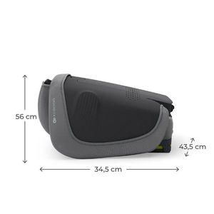 Scaun auto pentru copii Kinderkraft Unity2 Grey 100-150 cm, pliabil, i-size, spatar reglabil, tetiera ajustabila imagine