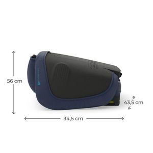 Scaun auto pentru copii Kinderkraft Unity2 Navy 100-150 cm, pliabil, i-size, spatar reglabil, tetiera ajustabila imagine