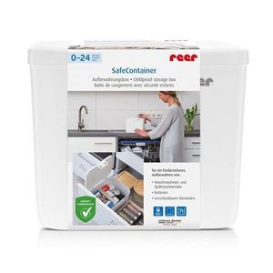 Cutie de depozitare cu sistem de siguranta pentru copii pana la 24 de luni Reer SafeContainer imagine