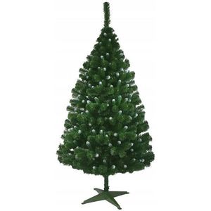 Brad artificial pin canadian, 180 cm, diametru 118 cm, 89 ramuri, 455 ace, varfuri ninse, verde imagine