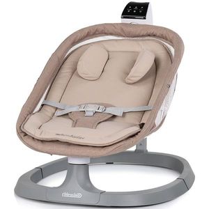 Leagan electric pentru copii Chipolino Lambada Tiramisu cu telecomanda, functie de scaun, sezut reglabil, plasa anti-insecte imagine