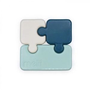 Recipient pentru hrana Melii luxe puzzle bleumarin ivoire menta imagine