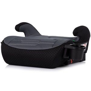 Inaltator auto cu isofix pentru copii Chipolino Go Boost Iso Charcoal I-Size 125-150 cm imagine