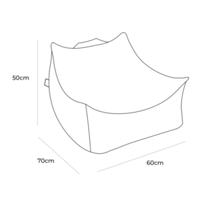 Fotoliu tip puf pentru copii MeowBaby boucle fresh mint imagine