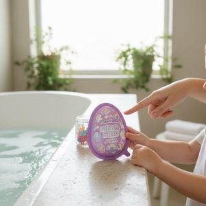 Bomba de baie efervescenta cu surpriza in interior mov Martinelia 150g imagine
