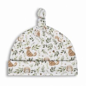 Saculet Swaddle pentru infasat nou nascut + caciulita First Step Forest Ivory Sleepee imagine