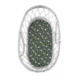 Set 2 cearsafuri cu elastic pentru landoucosulet bebe Green ForestGri Sleepee imagine