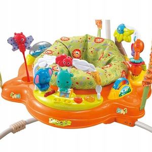 Jumper interactiv pentru copii Matadi Orange, cu efecte sonore si luminoase, sezut rotativ 360, masuta educationala imagine