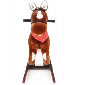 Calut balansoar interactiv pentru copii Matadi, cu sunete si miscare, dimensiune 78 x 74 cm, realizat din plus brown imagine
