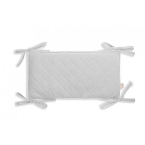Protectie laterala pentru patut pachet 3x60 cm catifea Gri imagine