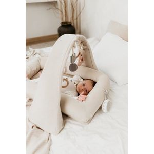 Baby nest modular cu arcada de jucarii si aparat sunete 4in1 Sand Sleepee imagine