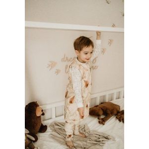 Sac de dormit cu 2 fete din bumbac cu picioare 1-2 ani Jungle PlantDots Sleepee 2.5 Tog imagine