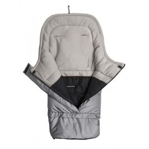 Sac de iarna Sensillo 3 in 1 Polar Gri pentru caruciorsaniescaun auto cu lungime reglabila 80-100 cm, material impermeabil, orificii pentru centuri de siguranta imagine