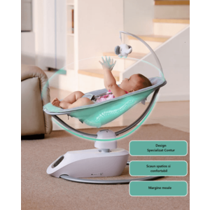 Leagan electric bebe Momcozy CocoSway 3D Motion Baby Swing imagine