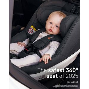 Scaun auto pentru copii BeSafe Beyond Negru SoftBreeze 360, i-size, tetiera reglabila, testare ADAC imagine