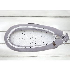 Baby nest velvet premium Royal Baby gri Sleepee imagine