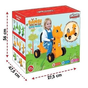 Vehicul Ride On fara pedale Pilsan Bambi cu spatar inalt, manere ergonomice, recomandat de la 12 luni imagine