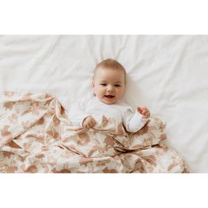 Paturica muselina din bambus 120x120 cm Boho Sand Sleepee imagine