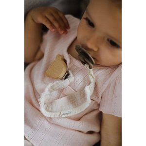 Lant cu clips pentru suzeta Boho gri Sleepee imagine