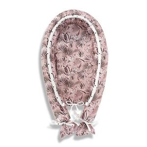 Baby nest 2 fete din bumbac Jungle Pink Sleepee imagine