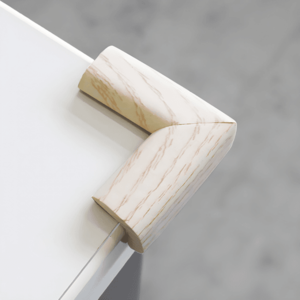 Set 4 protectii pentru colturi Carboysafety din spuma lemn alb 37x70x9 mm imagine