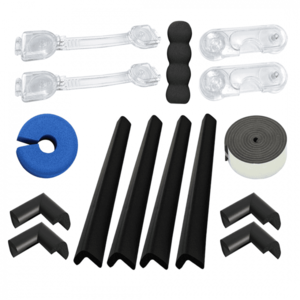 Pachet 15 sisteme de siguranta Car Boy Safety Negru 18x37x15x4 mm imagine