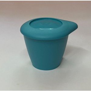 Set lingurita de voiaj pliabila si recipient hrana albastru imagine