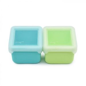 Set 2 recipiente Melii blue lime din silicon imagine