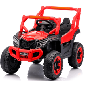 Masinuta electrica pentru copii Nichiduta Off Road Red cu telecomanda 2.4G, acumulator 12V4.5Ah, 2 motoarex35w, lumini led functionale, usi cu deschidere, roti robuste, pornire la buton imagine