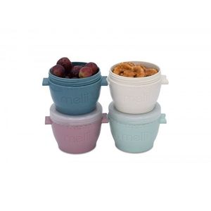 Set 4 recipiente din silicon SnapGo Melii luxe 177 ml imagine