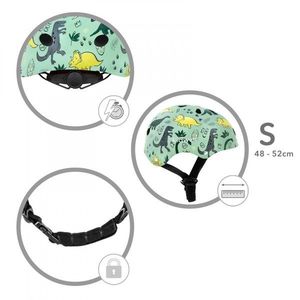 Casca de protectie pentru copii Kidwell Orix Plus Dino, sistem de reglare, S, 48-52 cm, 1 an+ imagine